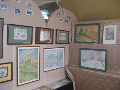 Бивисы в краеведческом музее г Мантурова Схема кадыйского уезда