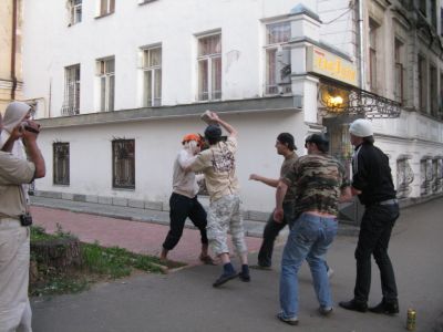поединок гопника и Дэвида