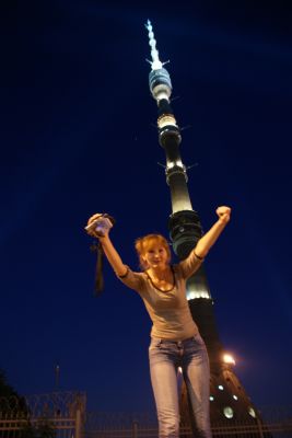 Ездили снимали останкинскую)))НУ и красивая  же она ночью))